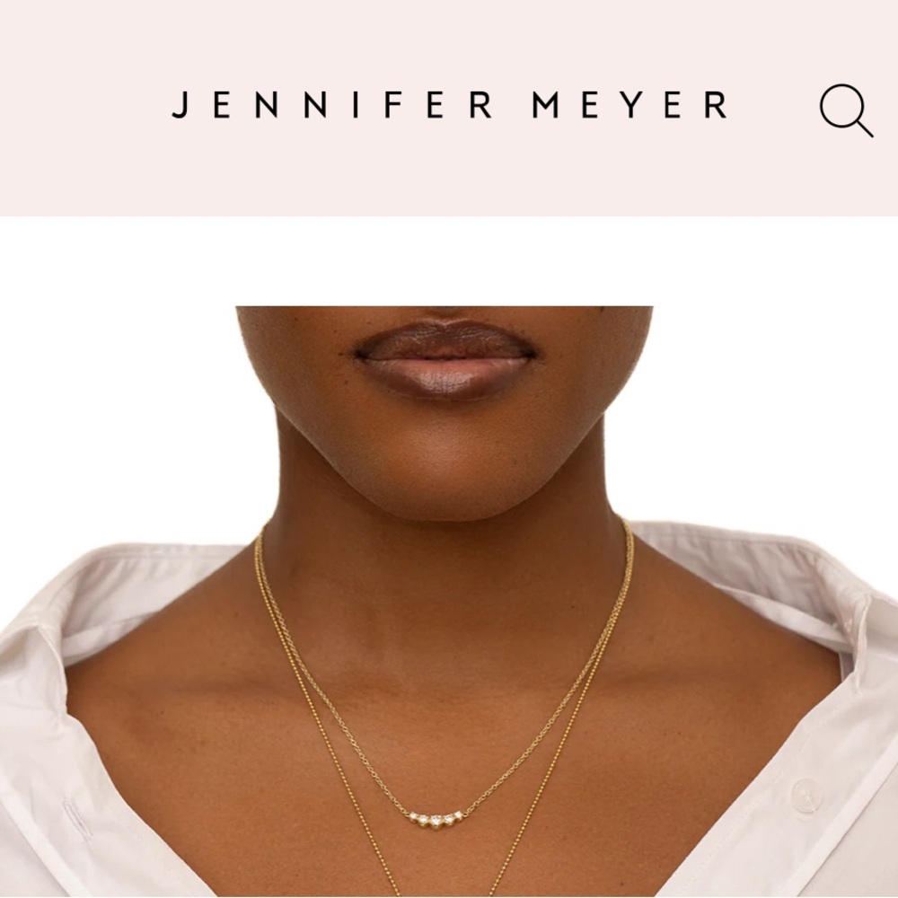 Jennifer Meyer 5 Illusion Set Diamond Necklace